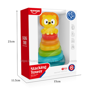 Huanger 2025新式早教学堆彩虹塔堆楼儿童礼品堆玩具。 - Product Image 4