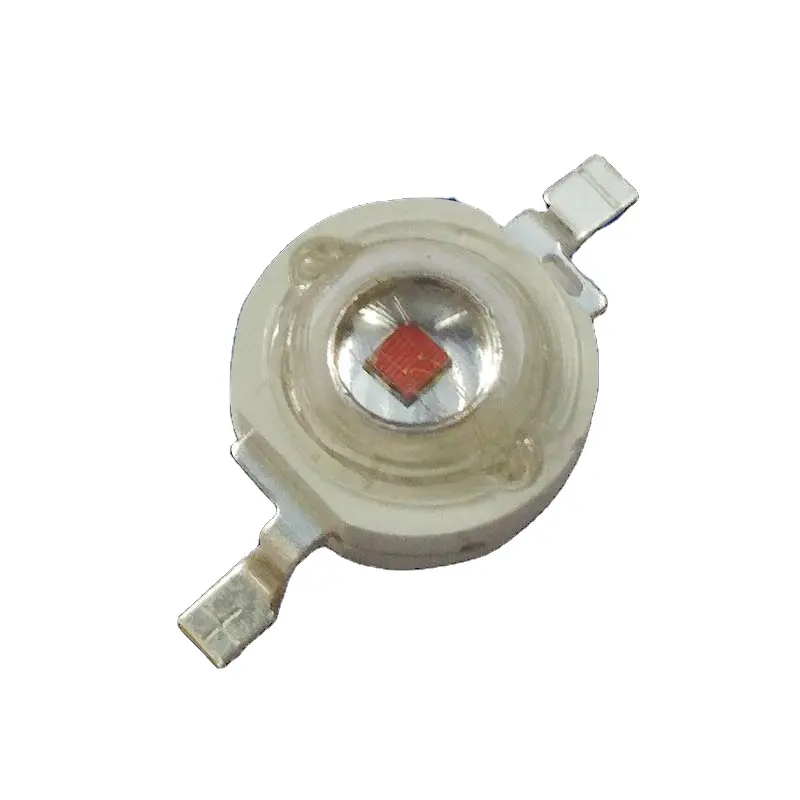 Haute puissance 350mA 2V 640-650nm diode LED rouge foncé haute puissance 1w 660nm pour les lumières