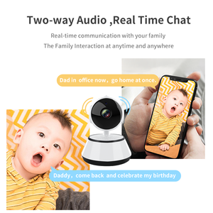 CCTV 720PWiFiミニベビーモニターワイヤレス<span class=keywords><strong>IP</strong></span>カメラPTZP2P監視セキュリティホームビデオモニターナイトビジョンV380