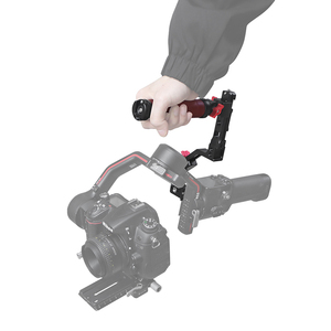 DJI Ronin RS3 PRO RS2 RSC2ジンバルスタビライザー用のコールドシューマウント付き木製折りたたみ式サイドスリングハンドルグリップレールクランプ - Product Image 1