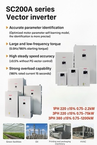 Precios del fabricante en 0.75kw a 1200kw Convertidor de frecuencia variable 1 Entrada/salida trifásica VFD 220V Voltaje nominal Uso normal