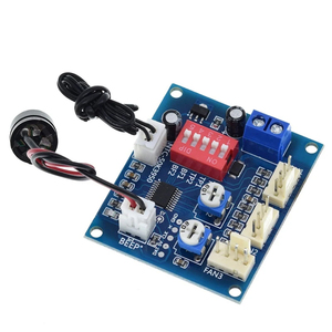 DC 12V 5A PWM PC CPUファン温度制御速度コントローラモジュールブザー高温アラームNTC B 3950サーミスタ50K - Product Image 4