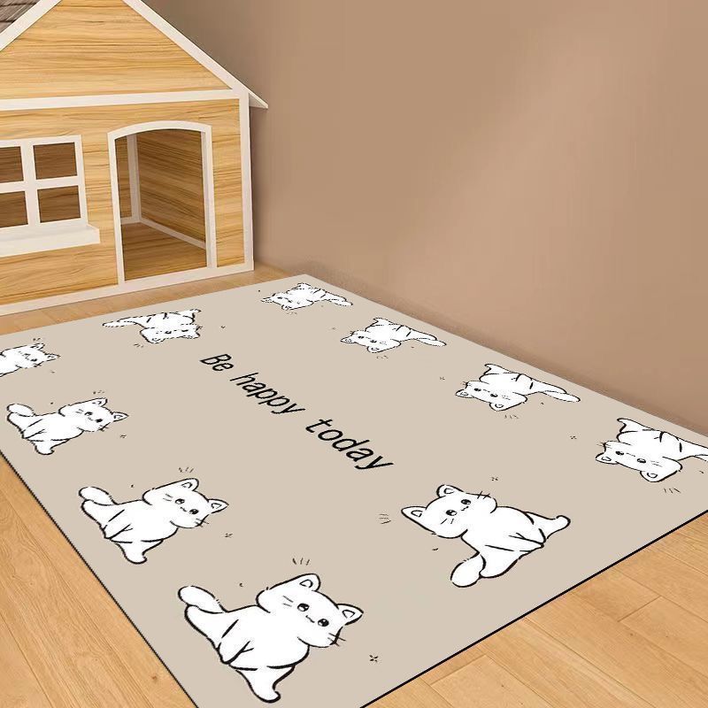White cat - brown base
