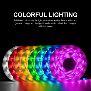 Neon RGB renk değiştiren LED dize işık esnek açık su geçirmez noel atmosferi bant ışık - Product Image 2