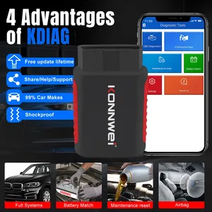 KONNWEI KDIAG MINI Voll system Auto Scanner Reset SAS EPB Service ECU Programmierer OBD OBD2 Auto diagnose tool pk Think diag