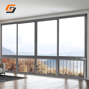 GS Latest Design Windproof Modern Sliding <strong>Window</strong> Glass Design Aluminum <strong>Windows</strong> Good Price Philippines - Product Image 2