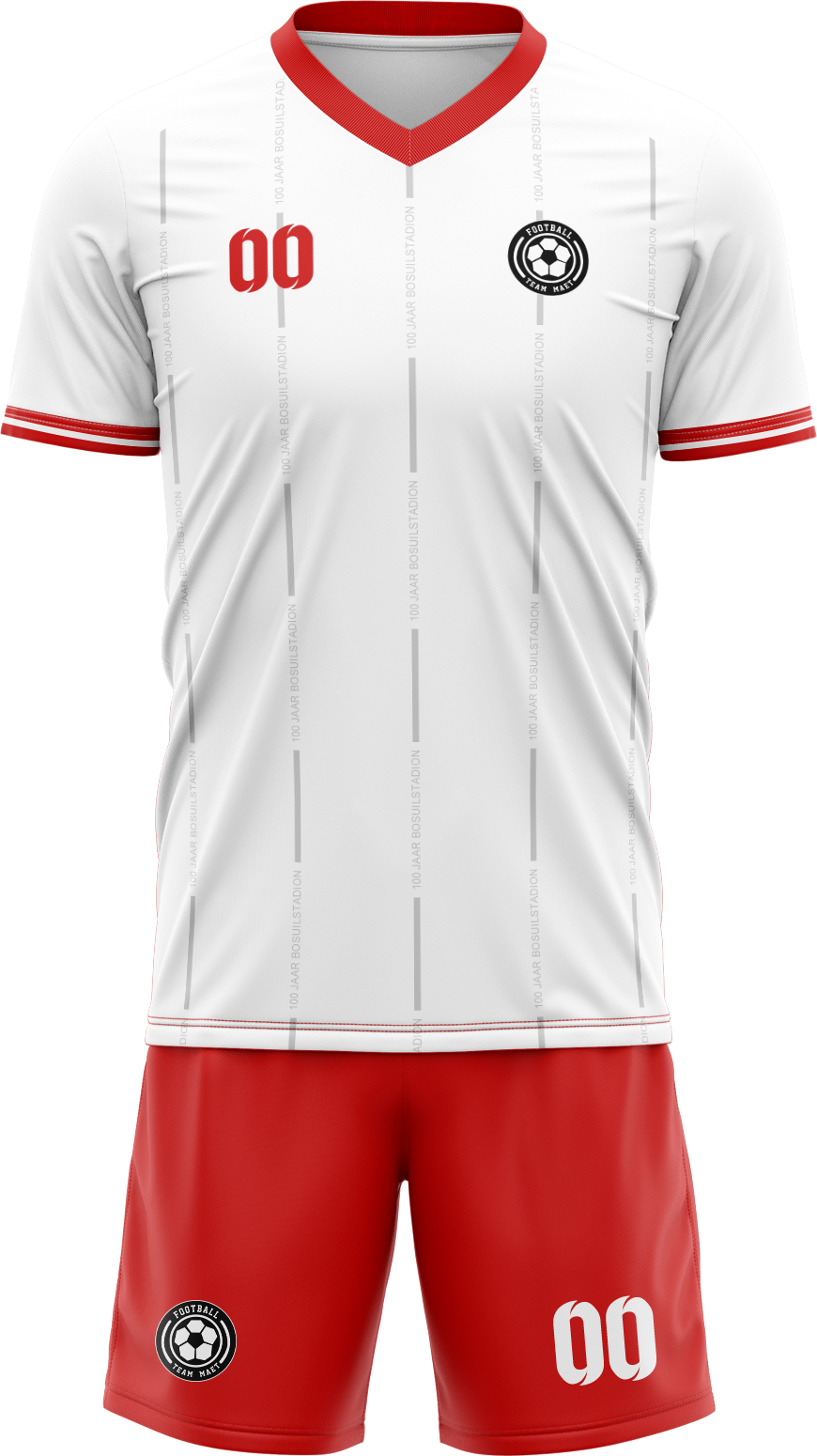 Blanco y rojo