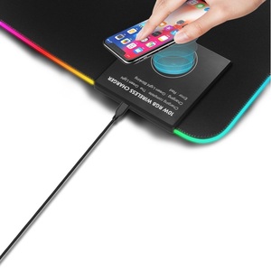 Alfombrilla de ratón grande RGB LED para juegos, alfombrilla de ratón para ordenador con carga inalámbrica de goma gruesa de 3-4mm y alfombrilla para teclado, alfombrilla de escritorio para uso de escritorio - Product Image 5