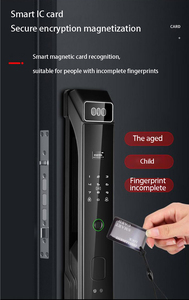 Yeni liste akıllı kilitler görsel telefon interkom fonksiyonu ile kamera 3D yüz tanıma parmak izi kilidi Villa otel ev için - Product Image 6