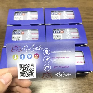 豪华PVC名片定制高品质透明哑光印刷标志名称名片 - Product Image 5