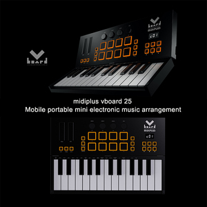 Midiplus Vboard 25 multifunción portátil inalámbrico Bluetooth 25 teclas plegable Piano USB MIDI teclado controlador con almohadilla - Product Image 6