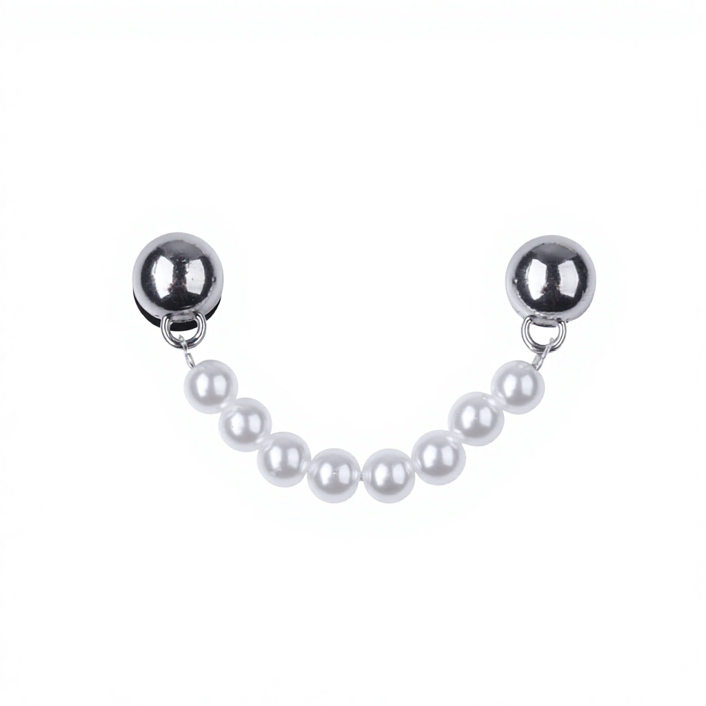 Chaîne de perles en argent