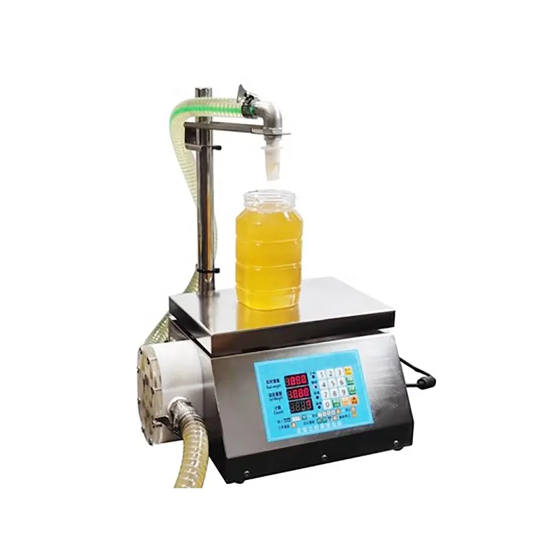 Máquina de llenado de gran flujo para miel, uso doméstico y comercial, aceite comestible, relleno de pasta de sésamo