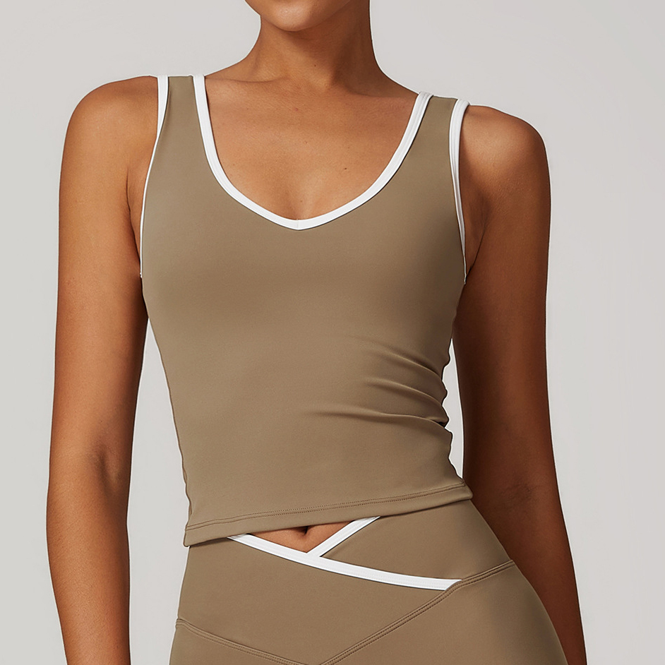 Brown tank top