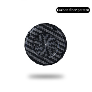 Spin One Click Ring motore Anti-graffio chiave accensione moto coperchio in fibra di carbonio rotativo Push Start pulsante di arresto - Product Image 5