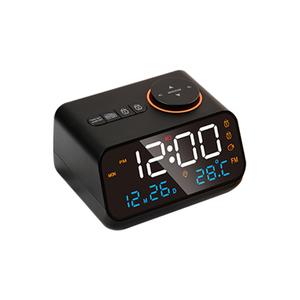 Yeni taşınabilir LED akıllı elektronik masa masa saati dijital dahili lityum pil çalar saat FM radyo ile - Product Image 3