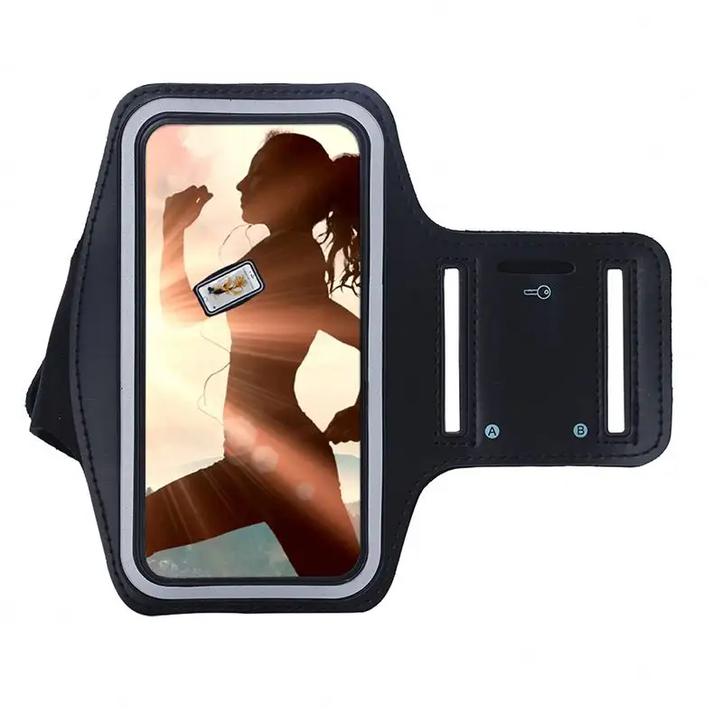 मोबाइल फोन सहायक उपकरण Armband मामले Neoprene हुक और पाश लोचदार जिम बांह बैंड के लिए iPhone X XS