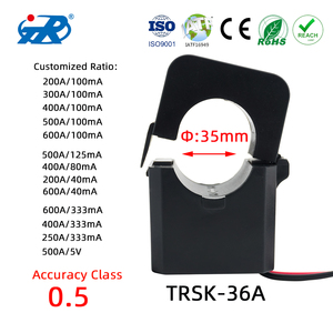 TRSK-36A <strong>Split</strong> Core Current Transformer <strong>Input</strong> Current AC 300A <strong>Output</strong> Current 1A 35mm Hole Diameter Measure Range AC 0-360A CT - Product Image 2