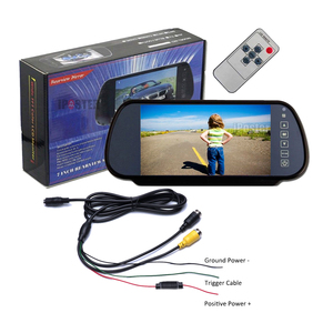 Iproster RCA/4针连接器2通道视频输入7英寸液晶汽车后视镜监视器 - Product Image 2