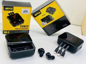 2024売れ筋M88PlusTwsLedディスプレイワイヤレスイヤフォンゲーミングインイヤーヘッドフォンM90Max ProM88plusイヤホン - Product Image 4