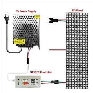 WS2812B WS2812 SK6812 LC8816E LED-Panel-Chip 8x16MM 128 Pixel Vollfarb-Panel-Bildschirm Adressierbares Matrix-LED-Licht - Product Image 5