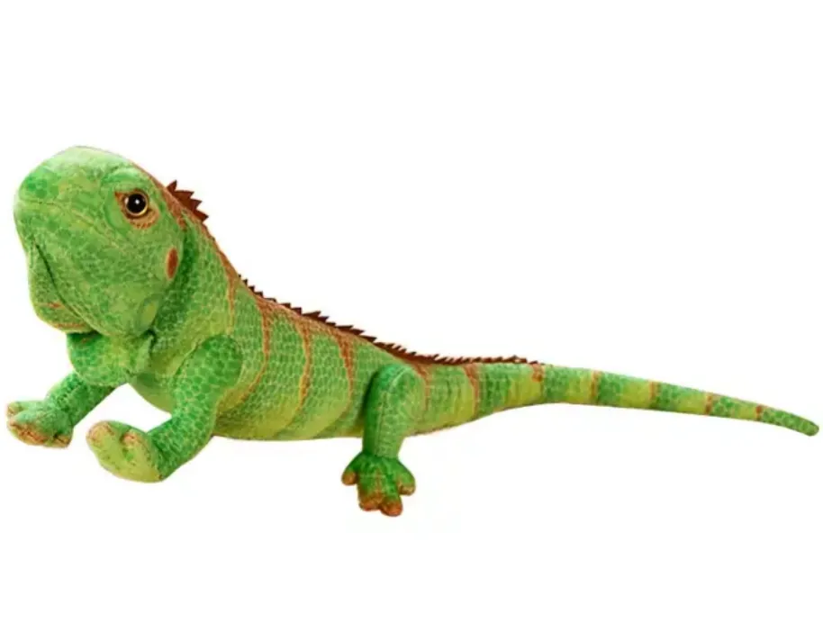 Peluche réaliste de lézard artificielle très vendue jouets animaux en peluche oreiller souvenir de zoo jouets en peluche lézard de différentes couleurs