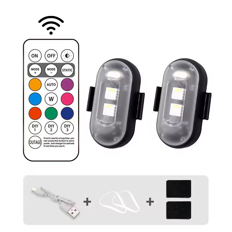 2 Strobe Light/Wireless Remote
