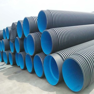 市政下水道系统用HDPE双壁波纹pe管SN4 SN8 SN16塑料涵管18英寸 - Product Image 4