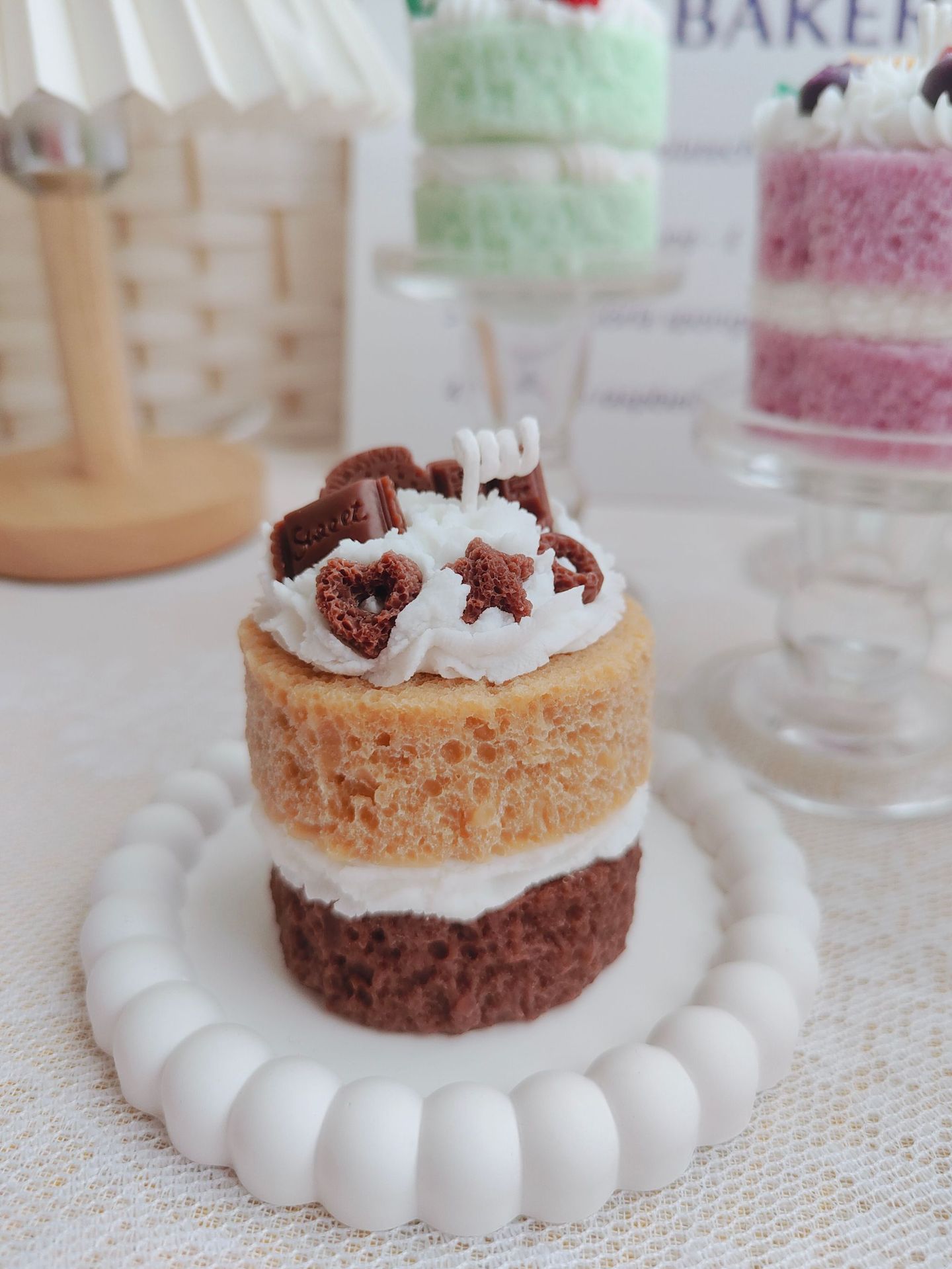 Two color cake