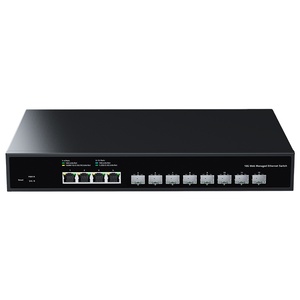 12 Port 10G Web yönetilen anahtarı 10Gb ağ anahtarı ağ Hub Internet Splitter ile VLAN/LACP/SNMP/DHCP istemci - Product Image 1