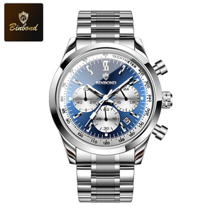 BINBOND-b380 impermeabile orologio da uomo per studenti di sesso maschile Multi-funzionale di moda luce notturna calendario orologio al quarzo di fascia alta - Product Image 3