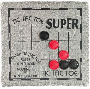 Bảng Mạch Ngón Chân Tic Tac 3 Trong 1 Theo Yêu Cầu Của Nhà Máy BSCI OEM Thảm Có Thể Đảo Ngược Bộ Trò Chơi Cờ Đam Lớn Thảm - Product Image 3