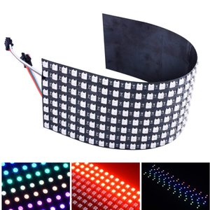 Modulo led pixel light led flessibile full magic color RGB mini pixel screen WS2812B schermo a matrice di punti 8x32 16x16 8x8 - Product Image 4