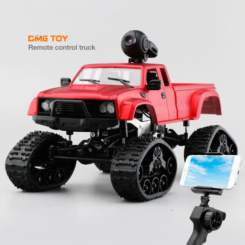 RC Car maker With Headlight Remote Control Crawler Off Road rc car with camera Snow Tires Military Truck Model