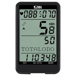 Sunding <strong>Wireless</strong> Bike <strong>Computer</strong> Heart Rate Monitor Bicycle Speedometer <strong>Cycling</strong> Odometer <strong>Wireless</strong> <strong>Cadence</strong> Sensor Outdoor Rainproof - Product Image 1