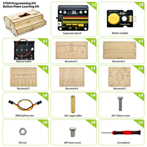 Stamm programmierung DIY Button Piano Learning Kit Kinder Lernspiel zeug Programmier bare Projekt-Kits mit Micro bit Board