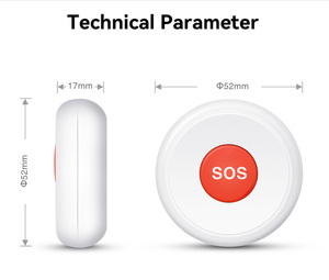 Tuya ZigBee Mini SOS Botón de pánico Alarma de seguridad personal de emergencia inalámbrica para sistema de seguridad en el hogar - Product Image 6