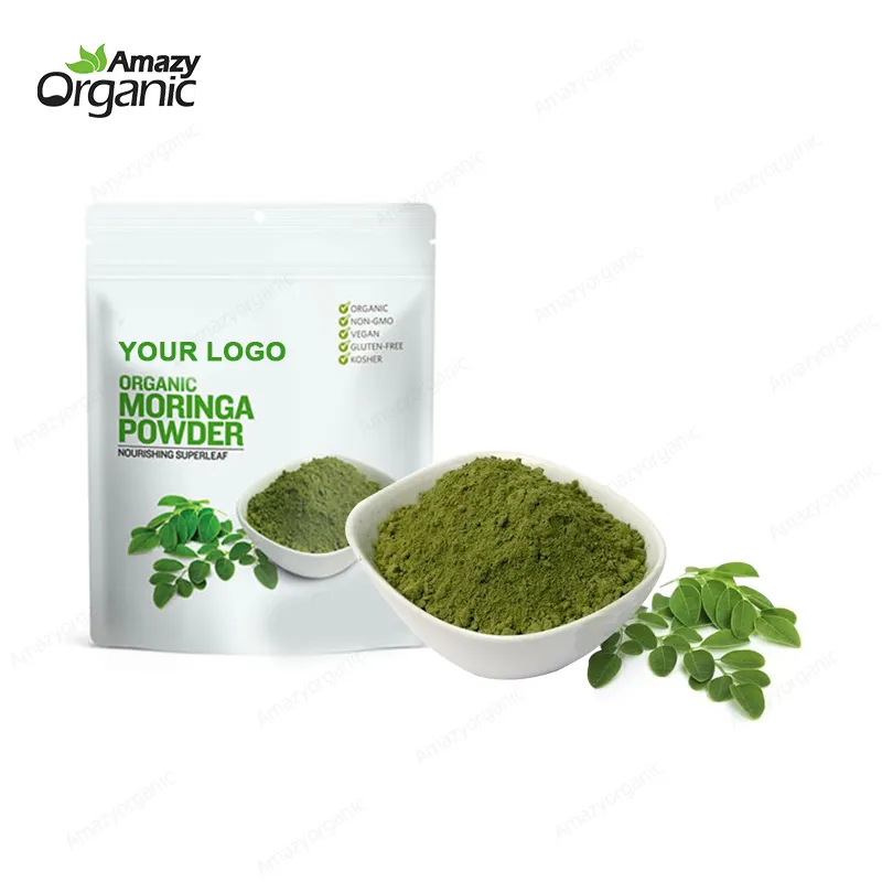99.9% Pure Organic Moringa Oleifera Leaf Extract Powder Moringa Leaf Powder
