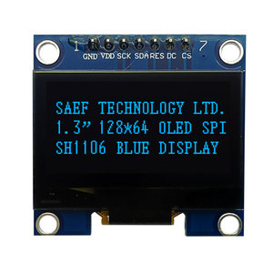 1,3 "OLED SPI-Schnitts telle 7-poliges Display SH1106-Treiber-IC-Modul Passive Matrix White PMOLED-Modul für Arduino Raspberry PI