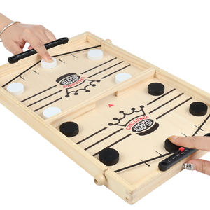 2 in <strong>1</strong> Table Desktop Winner Board <strong>Games</strong> Set Fast Paced Sling Puck <strong>Game</strong> for Kids Big Size Wood Toy Free Sample for Home Use