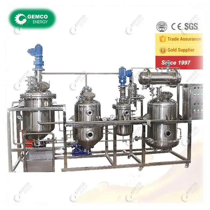 Efficient Laboratory Edible Mini Cooking Palm Small Oil Refinery for Refining Crude Coconut,Soybean,Sunflower Seed,Nuts