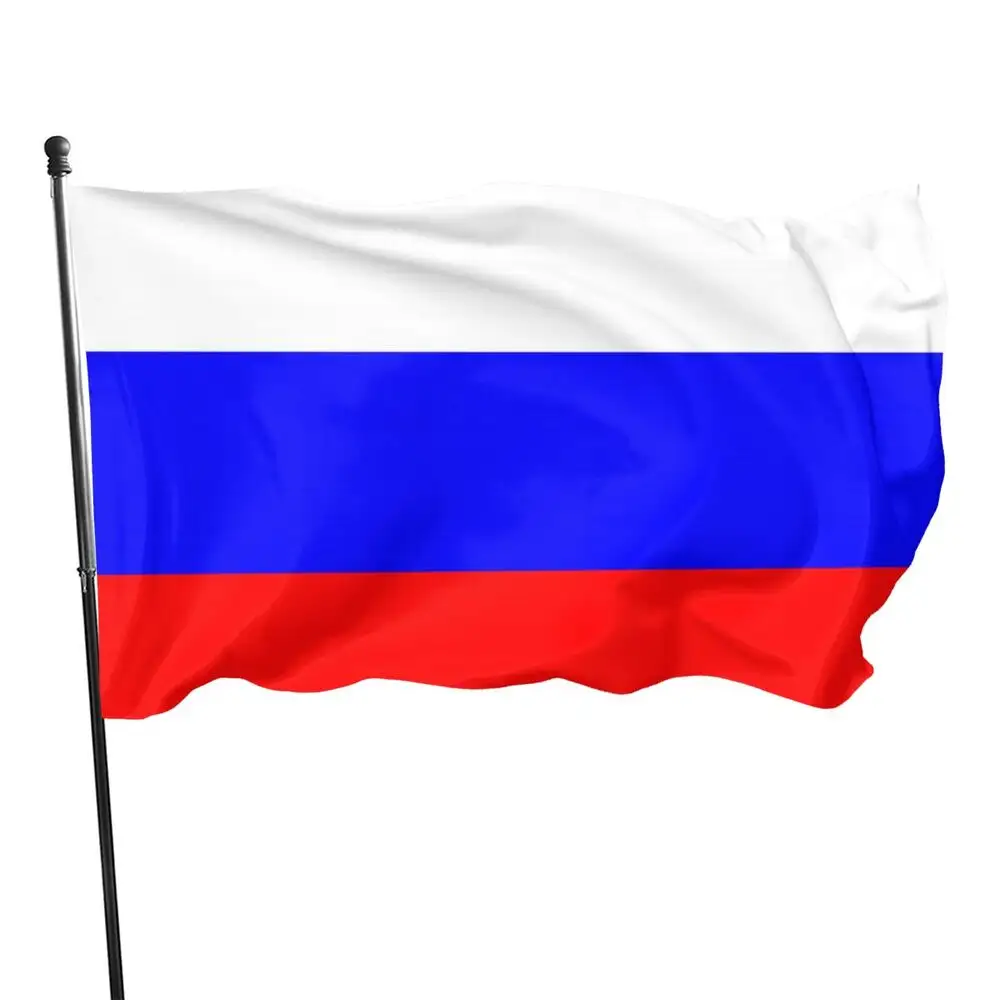 Huiyi 90x150 см российский флаг Российской Федерации белый синий красный флаг
