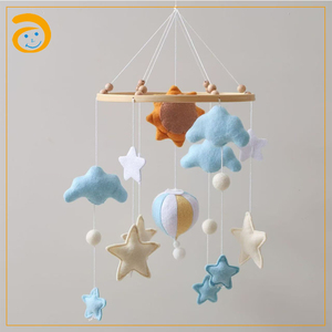 Unisex Muslim Baby Mobile Soft Stuffed Cot Quran and Kaaba with Musical Star and Moon Cube Soft Toy for Infant <strong>Cradle</strong> - Product Image 5