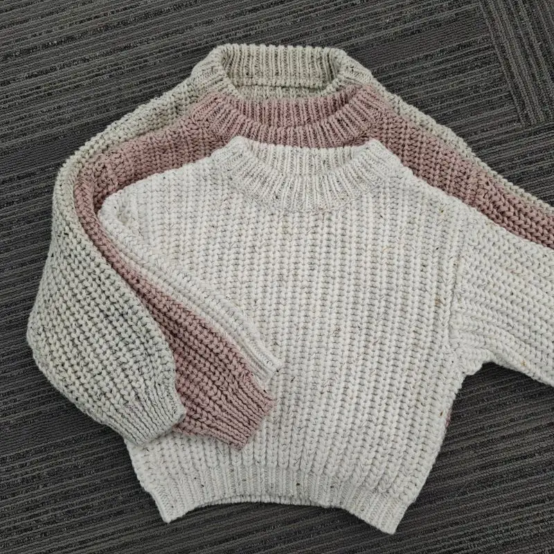 Autunno e inverno maglione per bambini a maniche lunghe maglieria per bambini pullover in cotone per neonati maglione lavorato a maglia per bambini