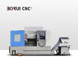 Funciones de fresado y torneado del sistema Fanuc Torno de cama inclinada CNC de alta precisión con eje Y - Product Image 1