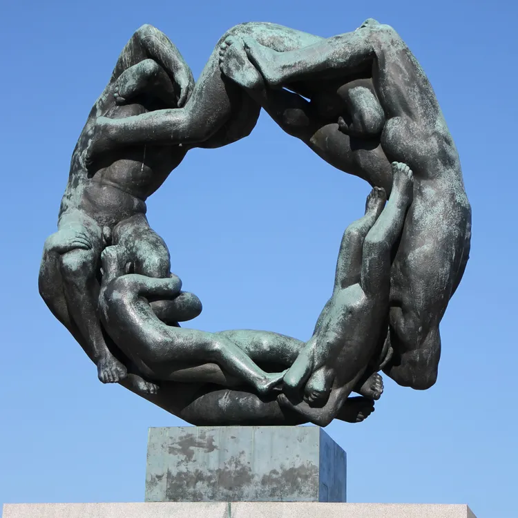 Fabriek Aangepaste Beroemde Reproductie Noorse Kunstenaar Standbeeld Gustav Vigeland Bronzen Sculptuur