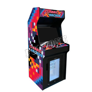 Máquina de arcade vertical para 4 jugadores con juegos retro múltiples Monitor de 32 "con refrigerador - Product Image 5