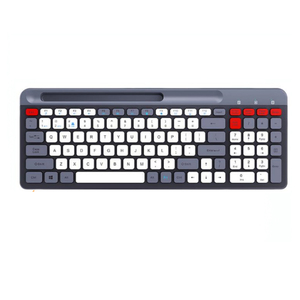 Teclado Azerty inalámbrico QWERTY turco personalizado multi-dispositivos tableta Bluetooth alcanzable 2,4g teclado Bluetooth inalámbrico USB