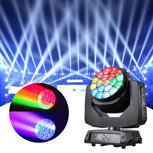 Show Time 19pcs <strong>15w</strong> Bee Eyes Moving Head Light RGB DMX512 Stage Lighting LED Dyeing Effect for Dj Club Party - Product Image 2