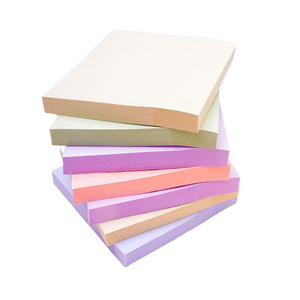 新奇促销新文具学生成人用50张彩色方形纸便签书 - Product Image 2